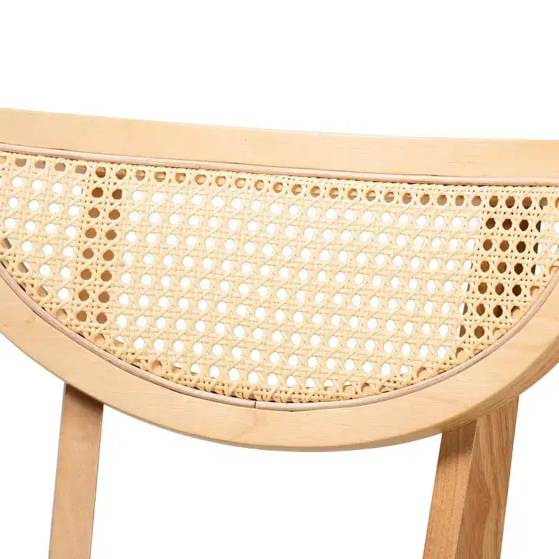 Set da pranzo da 5 pezzi in legno stile moderno di metà secolo Baxton Studio Dannell