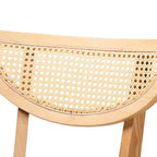 Set da pranzo da 5 pezzi in legno stile moderno di metà secolo Baxton Studio Dannell