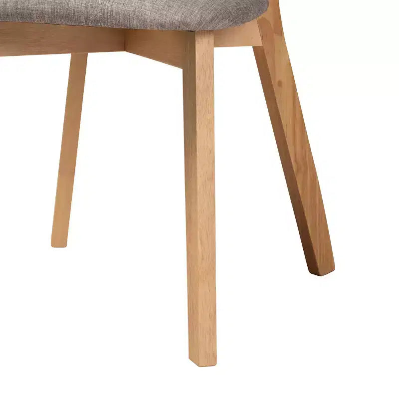 Set da pranzo da 5 pezzi in legno stile moderno di metà secolo Baxton Studio Dannell