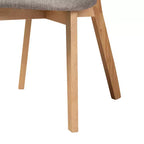 Set da pranzo da 5 pezzi in legno stile moderno di metà secolo Baxton Studio Dannell