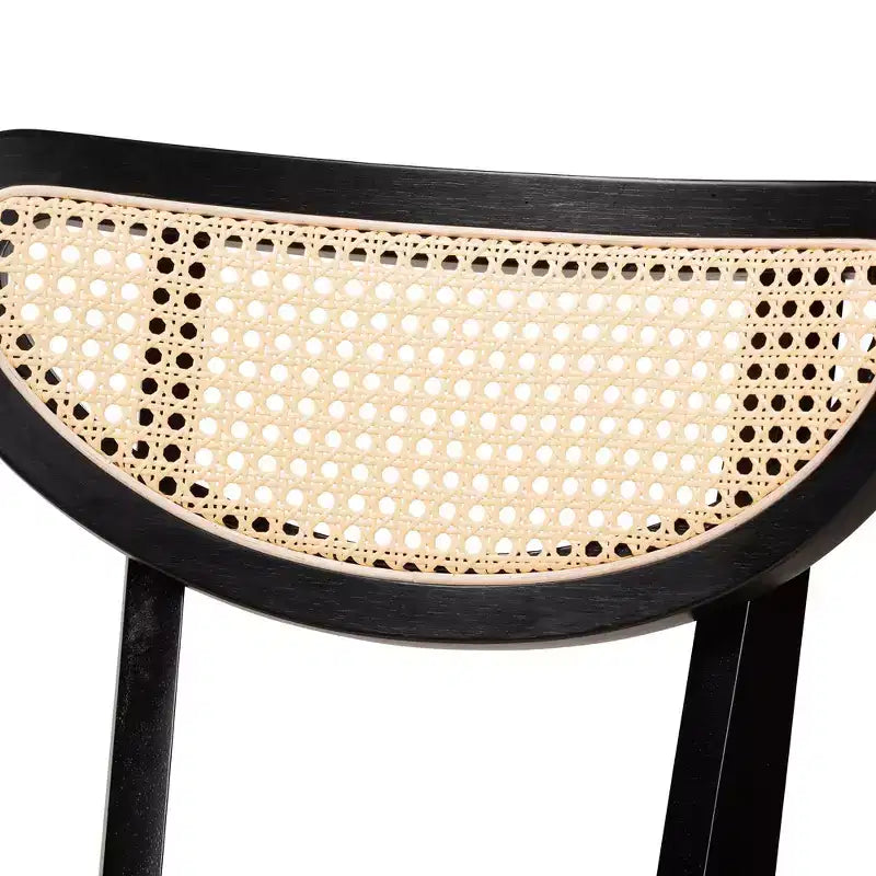 Set da pranzo da 5 pezzi in legno stile moderno di metà secolo Baxton Studio Dannell