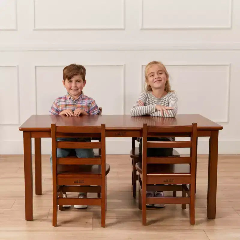ECR4Kids 24in x 48in Rectangular Hardwood Table with 22in Legs, Childrens Furniture