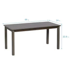 ECR4Kids 24in x 48in Rectangular Hardwood Table with 22in Legs, Childrens Furniture