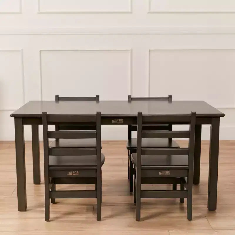 ECR4Kids 24in x 48in Rectangular Hardwood Table with 22in Legs, Childrens Furniture