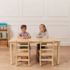 ECR4Kids 24in x 48in Rectangular Hardwood Table with 22in Legs, Childrens Furniture