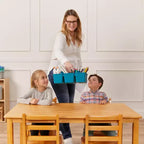 ECR4Kids 24in x 48in Rectangular Hardwood Table with 22in Legs, Childrens Furniture