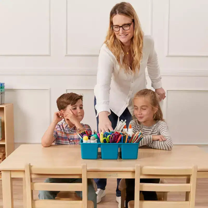 ECR4Kids 24in x 48in Rectangular Hardwood Table with 22in Legs, Childrens Furniture