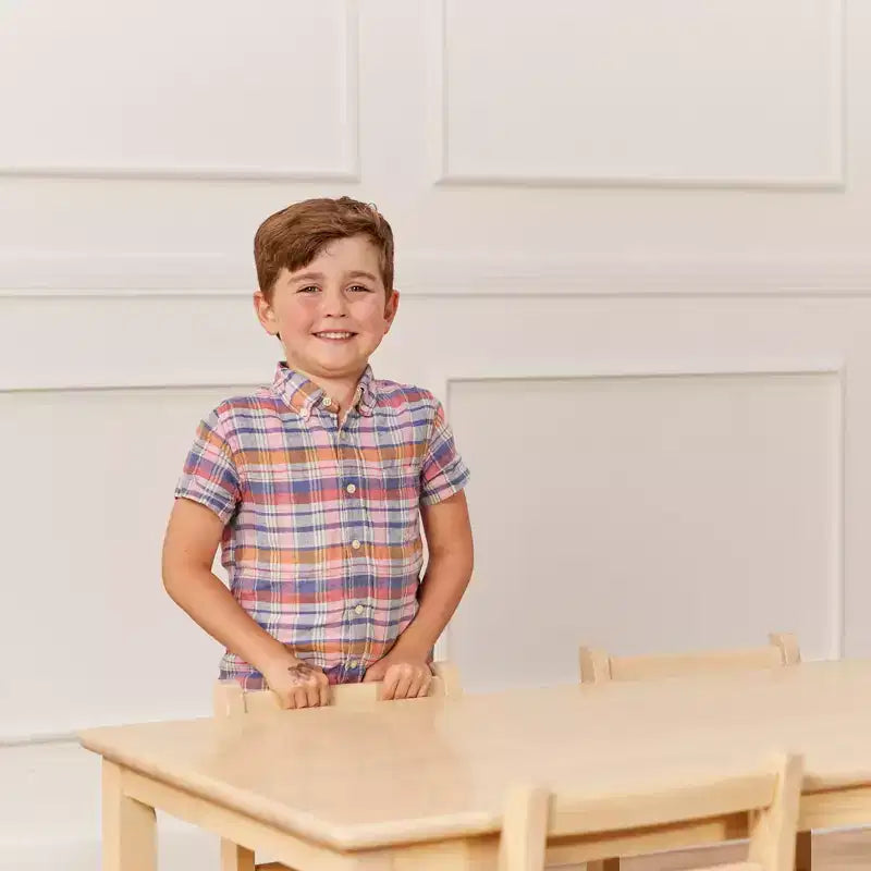 ECR4Kids 24in x 48in Rectangular Hardwood Table with 22in Legs, Childrens Furniture