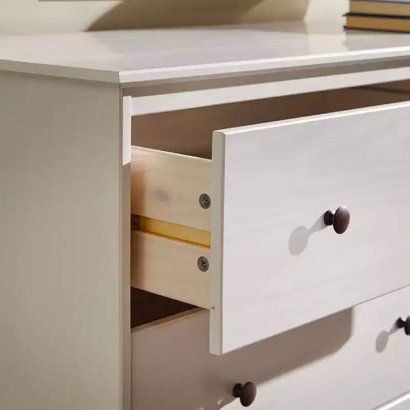 Saracina Home Stiva Classic Mid Century Modern Horizontal 6 Drawer Dresser