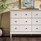 Saracina Home Stiva Classic Mid Century Modern Horizontal 6 Drawer Dresser