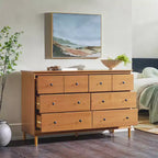 Saracina Home Stiva Classic Mid Century Modern Horizontal 6 Drawer Dresser