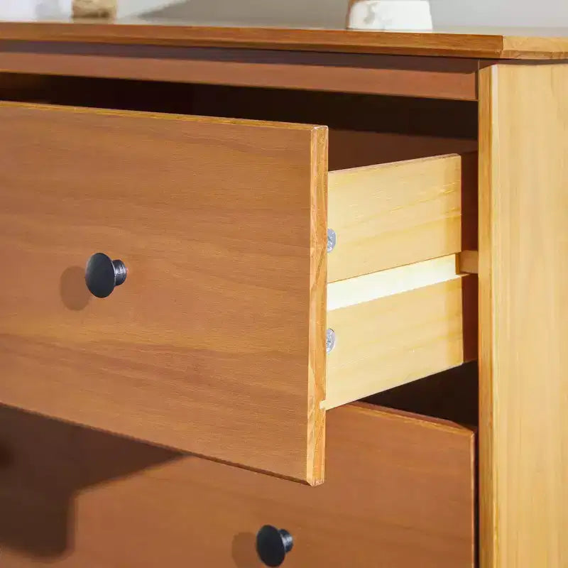 Saracina Home Stiva Classic Mid Century Modern Horizontal 6 Drawer Dresser