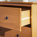 Saracina Home Stiva Classic Mid Century Modern Horizontal 6 Drawer Dresser