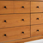 Saracina Home Stiva Classic Mid Century Modern Horizontal 6 Drawer Dresser