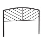 Hillsdale Furniture Essex Metal Headboard with Chevron Spindle Design Gray Bronze