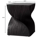 LeisureMod Onyx Series Tavolino Quadrato Tavolino Moderno in Fibra di Pietra, Tavolino d'Appoggio Completamente Assemblato per Soggiorno, Camera da Letto, Ufficio, Decorazione d'Ingresso