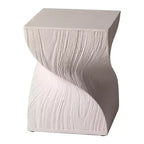 LeisureMod Onyx Series Tavolino Quadrato Tavolino Moderno in Fibra di Pietra, Tavolino d'Appoggio Completamente Assemblato per Soggiorno, Camera da Letto, Ufficio, Decorazione d'Ingresso