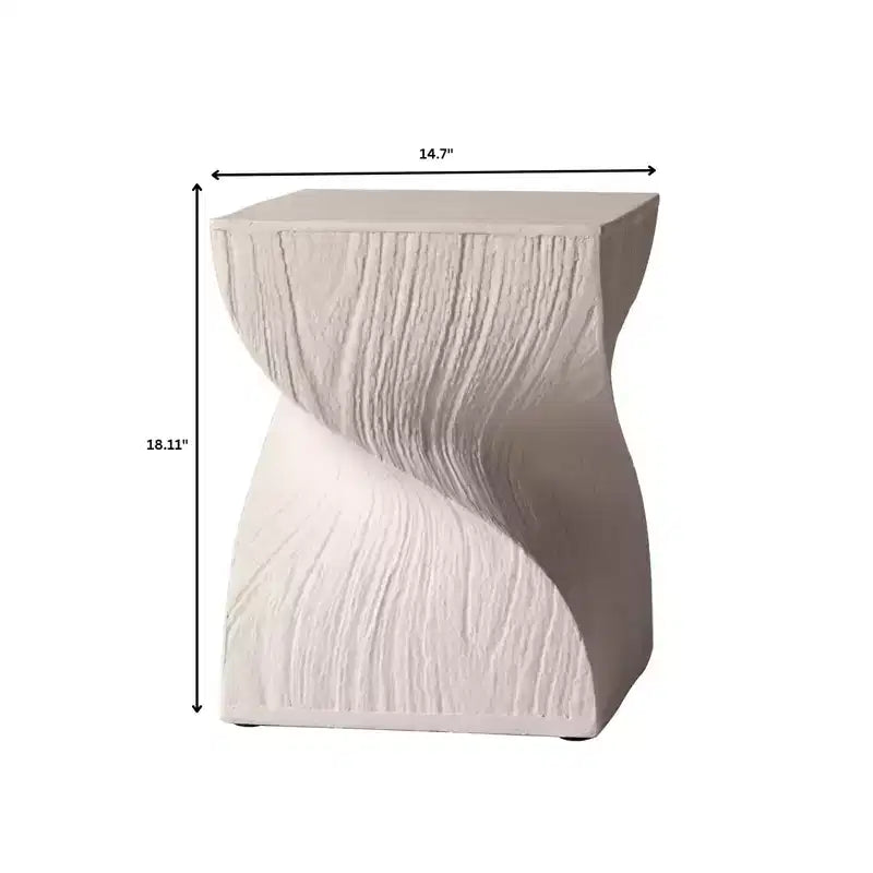 LeisureMod Onyx Series Tavolino Quadrato Tavolino Moderno in Fibra di Pietra, Tavolino d'Appoggio Completamente Assemblato per Soggiorno, Camera da Letto, Ufficio, Decorazione d'Ingresso