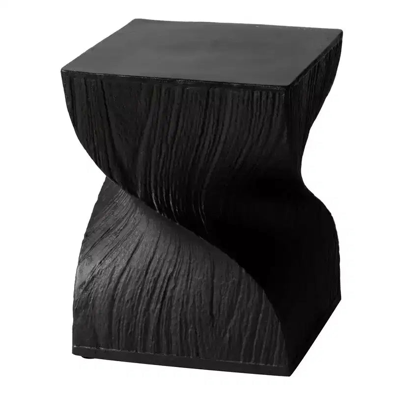 LeisureMod Onyx Series Tavolino Quadrato Tavolino Moderno in Fibra di Pietra, Tavolino d'Appoggio Completamente Assemblato per Soggiorno, Camera da Letto, Ufficio, Decorazione d'Ingresso