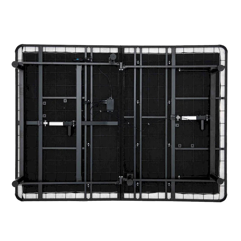Bridgevine Home Quick Assembly Adjustable Bedframe with Voice Activated Controls