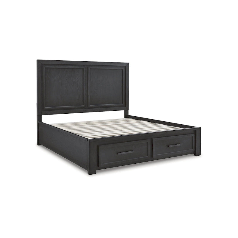 Letto contenitore Signature Design by Ashley Foyland nero