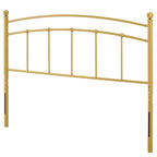 Testiera in metallo dorato Tyler Arched King Size