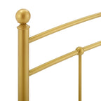 Testiera in metallo dorato Tyler Arched King Size