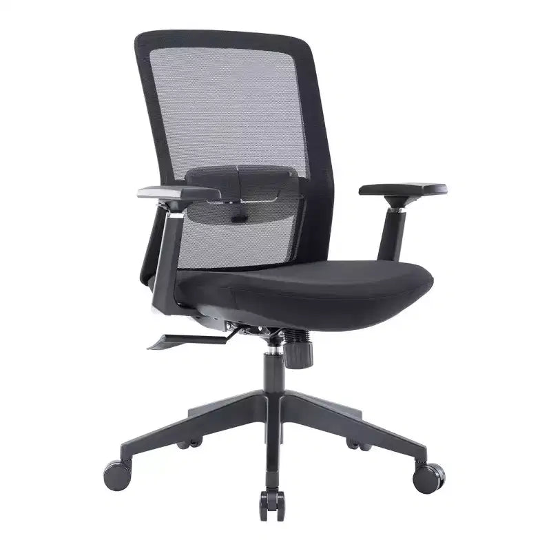 Sedia da scrivania ergonomica LeisureMod Ingram, sedia da lavoro girevole regolabile in altezza con supporto lombare e inclinazione, comoda sedia da computer per ufficio per 8 ore