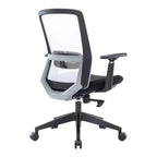 Sedia da scrivania ergonomica LeisureMod Ingram, sedia da lavoro girevole regolabile in altezza con supporto lombare e inclinazione, comoda sedia da computer per ufficio per 8 ore