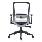 Sedia da scrivania ergonomica LeisureMod Ingram, sedia da lavoro girevole regolabile in altezza con supporto lombare e inclinazione, comoda sedia da computer per ufficio per 8 ore