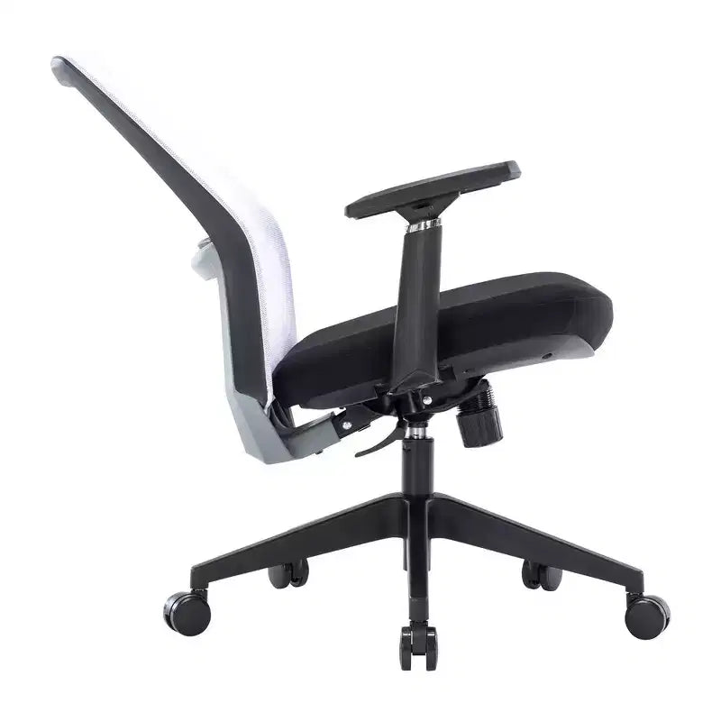 Sedia da scrivania ergonomica LeisureMod Ingram, sedia da lavoro girevole regolabile in altezza con supporto lombare e inclinazione, comoda sedia da computer per ufficio per 8 ore