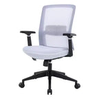 Sedia da scrivania ergonomica LeisureMod Ingram, sedia da lavoro girevole regolabile in altezza con supporto lombare e inclinazione, comoda sedia da computer per ufficio per 8 ore