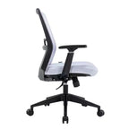 Sedia da scrivania ergonomica LeisureMod Ingram, sedia da lavoro girevole regolabile in altezza con supporto lombare e inclinazione, comoda sedia da computer per ufficio per 8 ore