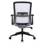 Sedia da scrivania ergonomica LeisureMod Ingram, sedia da lavoro girevole regolabile in altezza con supporto lombare e inclinazione, comoda sedia da computer per ufficio per 8 ore