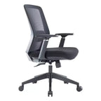 Sedia da scrivania ergonomica LeisureMod Ingram, sedia da lavoro girevole regolabile in altezza con supporto lombare e inclinazione, comoda sedia da computer per ufficio per 8 ore