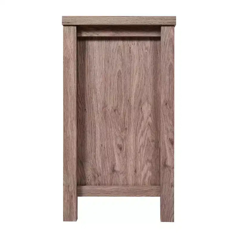 Emma and Oliver Engineered Wood Buffet Sideboard Storage Cabinet for Kitchen/Dining Room with Open Shelf, 2 Drawers, and 2 Tempered Glass Doors