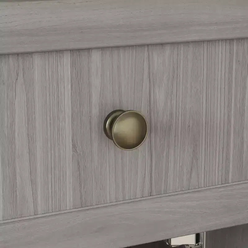 Famapy Gray Moire 61.2 Wide 3 Drawer Sideboard with Modern Design Buffet Hutch Storage Pantry Cabinet Sideboard Storage Cabinet