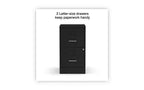 Alera Soho Vertical File Cabinet, 2 Drawers: File/File, Letter, Black, 14 x 18 x 24.1