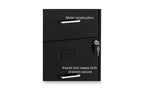 Alera Soho Vertical File Cabinet, 2 Drawers: File/File, Letter, Black, 14 x 18 x 24.1