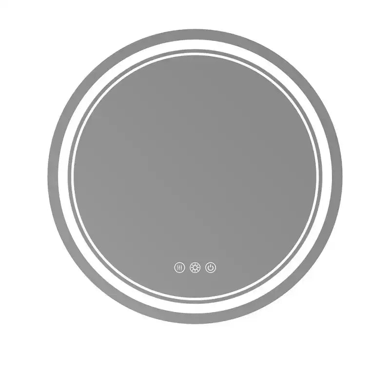 Keonjinn LED Round Bathroom Vanity Wall Mirror, 3 Color Temperatures Dimmable