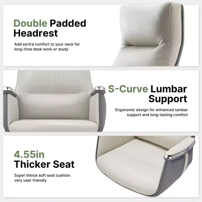 EUREKA ERGONOMIC Royal II, High Back Executive Office Chair