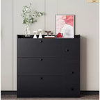 Shoe Cabinet with 3 Flip Drawers, Free Standing Shoe Organizer with Pull-down Seat, Hidden Shoe Storage Cabinet for Hallway Living Room