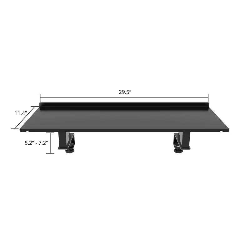 Stand Up Desk Store Clamp-On Adjustable Height Desk Shelf Monitor Stand