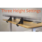 Stand Up Desk Store Clamp-On Adjustable Height Desk Shelf Monitor Stand