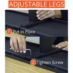 Stand Up Desk Store Clamp-On Adjustable Height Desk Shelf Monitor Stand