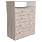 Black 4-Drawer Dresser - 33" Wide Storage Cabinet