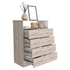 Black 4-Drawer Dresser - 33" Wide Storage Cabinet