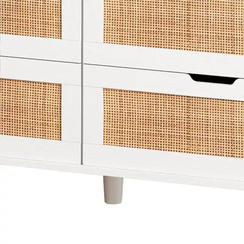 Cassettiera a 6 cassetti larga 43 pollici con LED e presa di corrente