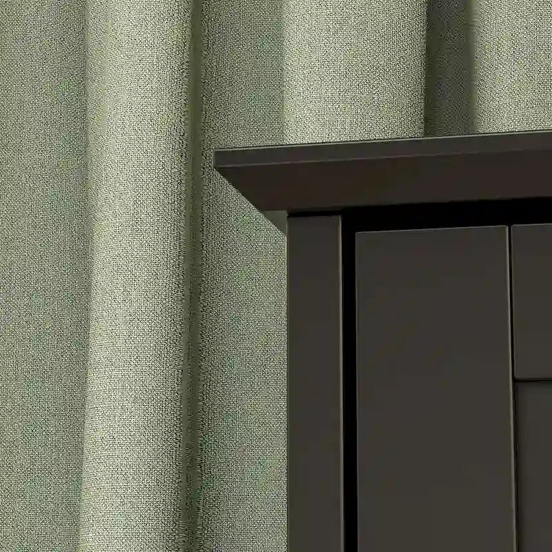 Comò nero a 5 cassetti con gambe in legno