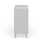 Cassettiera in legno a 3 cassetti - Stile Mid-Century Bianco/Marrone